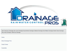 Tablet Screenshot of drainagepros.com